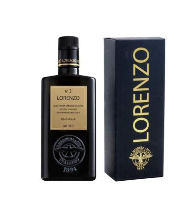 Manfredi Barbera Lorenzo Organic Extra Virgin Olive Oil Gift Box No. 3 AOP Val di Mazara 500 ml