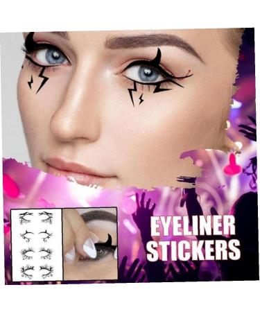 4 Pairs/set Halloween Eyeliner Stickers Eye Shadow Lining Stickers Halloween Eye Shadow Stickers Kit for Women Style2 - Buy Online on GoSupps.com
