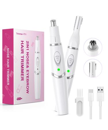 LONFANTAR Nose Hair Trimmer for Women and Men Rechargeable USB Ear and Nose Hair Trimmer 2023 Professional 2 in 1 Painless Washable Facial & Eyebrow Hair Trimmer with Powerful Motor and Low Noise - Buy Online on GoSupps.com