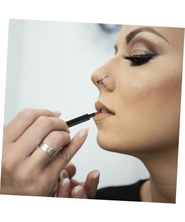 FRCOLOR Lip Brush smudge stick lip stick lip gloss applicators round applicator make up Tricolor lipstick brush lip balm Makeup Tools beauty tools aluminum makeup brush Lip Gloss Brush 13.40X0.90X0.90CM Black - Buy Online on GoSupps.com