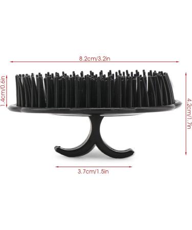 Segbeauty Men's Scalp Massager Brushes - Set of 4 | Hair & Beard Grooming, Shower Comb | Deep Cleaning & Growth Promotion | Black Handheld Brushes - Buy Online on GoSupps.com