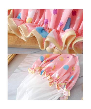 Kuou Waterproof Shower Caps for Women Men & Children - Satin Lined Elastic Band 2 Pack Hair Protection - Buy Online on GoSupps.com