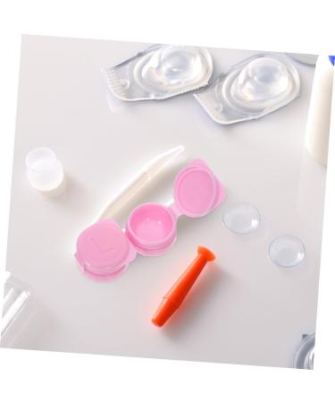 Homsfou 14th Double Glasses Case & Mini Contact Lens Container - Cleaning Kit with Mirror - Perfect Travel Solution for Eye Lenses - Buy Online on GoSupps.com