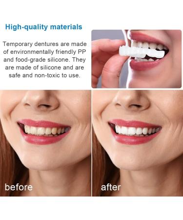 Buy 2 Pairs of Temporary Dentures - Cosmetic Veneers & False Braces for a Beautiful Smile | International Shipping Available - Buy Online on GoSupps.com
