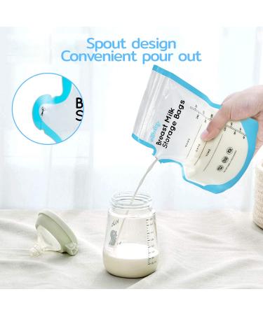 Buy Edibaby Breast Milk Bags - Pack of 100 BPA Free Sterilized Nursing Bags for Freezing & Storing | International Shipping - Buy Online on GoSupps.com