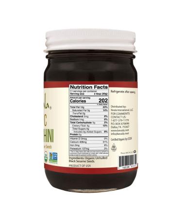 Kevala Organic Black Tahini - 12 oz (340 g) | Pure, Nutritious & Vegan Spread - Buy Online on GoSupps.com