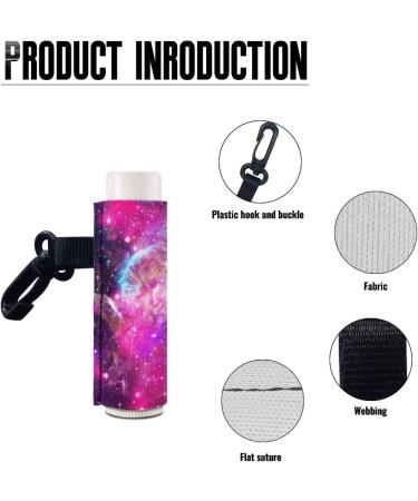 SCRAWLGOD Galaxy Print Lip Balm Holder Keychain Washable Lip Balm Sleeve keychain Chapstick Holder for Ourdoor Activities Wear-Resistant and Comfortable Set of 5 Galaxy Print 5 - Buy Online on GoSupps.com