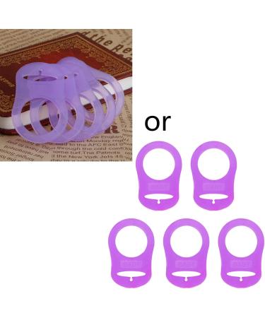 Maxtonser 5pcs Multi Color Silicone Baby Pacifier Holder Clip - Adapter Rings for Newborns & Moms - Nipple Ring Blue - Buy Online on GoSupps.com