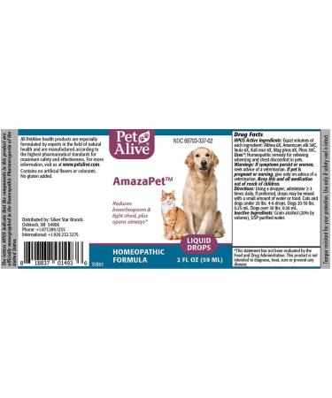 PetAlive AmazaPet Liquid - Natural Relief for Pet Anxiety and Stress - Buy Online on GoSupps.com