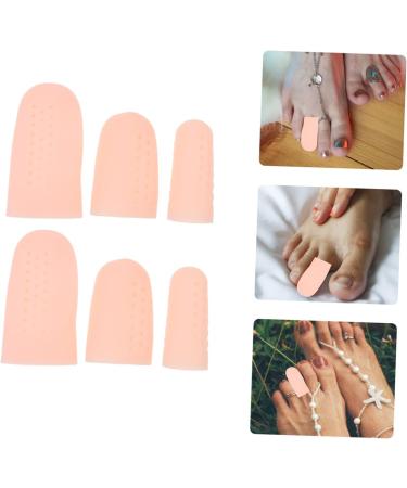 FRCOLOR 8 Pairs Toe Cover Orthotics for Plantar Fasciitis - Thumb Protector, Toe Straighteners, Separators, Hammer Straightener, Bunion Relief Tool - 6x3cm - Buy Online on GoSupps.com