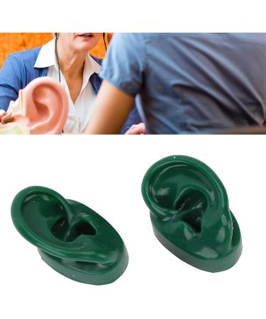 Water-Resistant Silicone Simulated Ear Model Pair for Acupuncture in Hospitals (Green) - Buy Online on GoSupps.com