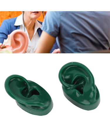 Water-Resistant Silicone Pair Ear Model for Acupuncture - Large Base, Green - Buy Online on GoSupps.com