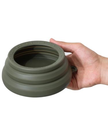 Ohmo-foldable water bowl for dogs no spilling through a car movement (680 ml size M camouflage green) travel dog bowl fewer splashes portable feeding for car trips travel accessories for 24Oz camouflage color - Buy Online on GoSupps.com