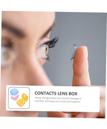 Buy SOLUSTRE 4pcs Contact Lens Case - Durable Storage Box for Contact Lenses | Mini PP Frame Holder - Buy Online on GoSupps.com