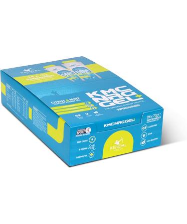 KMC NRG Gel+: Citrus & Mint Flavoured Caffeine Energy Gel (70g x 24) - Buy Online on GoSupps.com