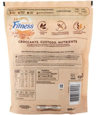 Nestl Granola Miele Granola Granola Crunchy with whole grains oats and honey 6 bags of 300 g + Polpa Italian Gourmet 400 g - Buy Online on GoSupps.com
