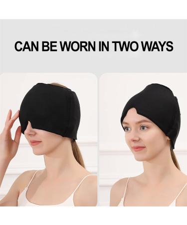 Migraine Relief Headache Hat - Gel Ice Pack for Cold Compress Therapy, Stress and Anxiety Relief - Sinus and Puffy Eyes Treatment - Buy Online on GoSupps.com