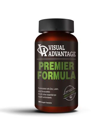 Visual Advantage Premier Formula for Eye Health - Three Month Supply - Developed for Age Related Macular Support (AMD) - Only 1 Pill Per Day
