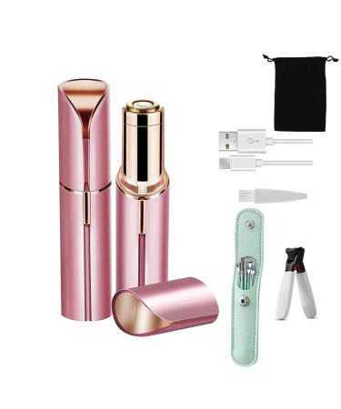 VYESY Lipstick Razor for Women Portable Electric Lipstick Shaver Bikini Trimmer Painless Hair Remover for Face Lips Chin with USB Charging