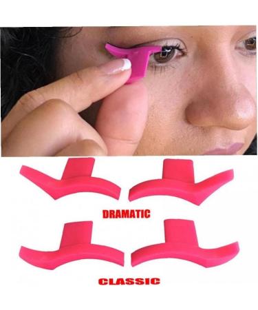 Ruluti 4pcs Silicon Eyeliner Stamp Eyeshadow Stencil Models Style Eye Liner Stamp Makeup Template Shaper Beauty Tool Accessories - Buy Online on GoSupps.com