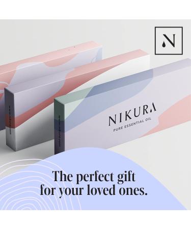 Nikura Top 10 Essential Oil Gift Set - 10 x 10ml | Aromatherapy Oils for Diffuser | Christmas Skin Cleaning | Lavender, Lemon, Peppermint, Tea Tree | Pure & Natural 10 Set - Buy Online on GoSupps.com