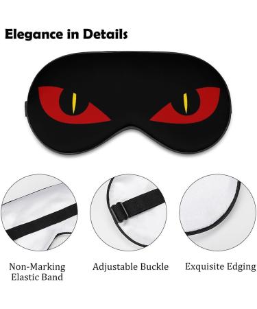 Evil Scary Eyes Soft Sleep Mask for Women | Devil Nightmare Blackout Eye Mask | Adjustable & Breathable Polyester | Perfect for Travel - Buy Online on GoSupps.com