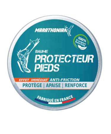 Marathonian - Protective Foot Balm - 3 in 1 - Protects/Soothes/Strengthens - Anti-friction Foot Care - 100% Natural Origin - Made in France - Clinically Tested