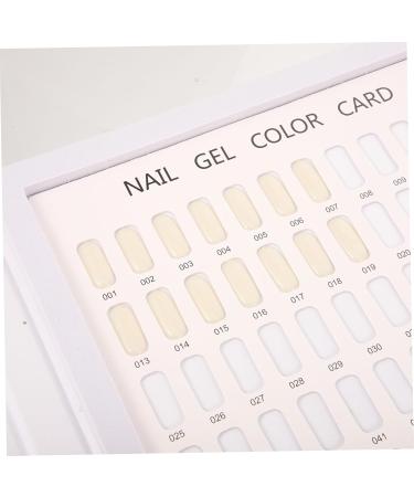 Mikinona 120 Nail Display Color Card Paint Sample Cards Nail Book Nail Art Display Book Nail Polish Color Chart Nail Display Book Nail Gel Polish Nail Tips Color Chart Hair Paper Coating - Buy Online on GoSupps.com
