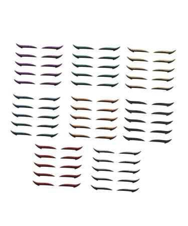 FRCOLOR 40 pairs Tool Quick Adhesive Eyeshadow Eyes Womens Fashion Strips Eyelid Winged Eyeliner Makeup 1 count (Pack of 1) Assorted Color