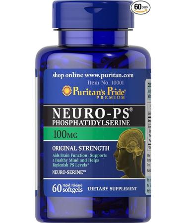 Puritan's Pride Neuro PS Phosphatidylserine 100 mg-60 Softgels
