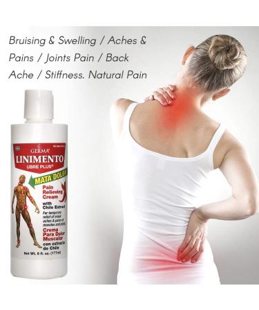 Germa Liniment Udder Plus 6 oz - Natural Analgesic Ointment for Joint and Back Pain Relief with Chile Extract - Buy Online on GoSupps.com