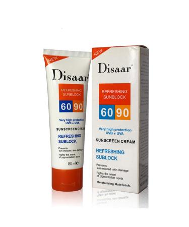 DISAAR Refreshning Sunblock Very High Protection UVB + UVA 60-90 Sunscreen 80ml