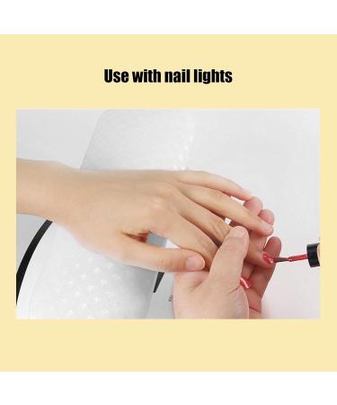 Nail Art Hand Pillow Sliding On Both Sides Fine Craftsmanship Exquisite And Durable Manicure Hand Holder Quick Open Salon Shop for Home white - Buy Online on GoSupps.com