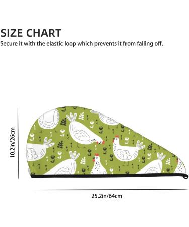 Microfiber Hair Drying Cap | Soft Absorbent Chickens Towel Wrap for Quick Drying Curly & Long Hair - Buy Online on GoSupps.com