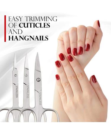 Titania Cuticle Scissor Fine Stainless Steel Cushions - Buy Online on GoSupps.com