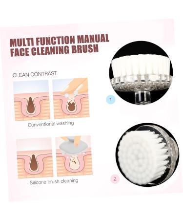 Ipetboom Cleansing Brush Multi Function Cleaning Brush Manual Face Brush Manual Brush Multifunctional Cleaning Brush Silicone Facial Brush Deep Pore Daily Pp Cosmetic White Blackhead Brush - Buy Online on GoSupps.com
