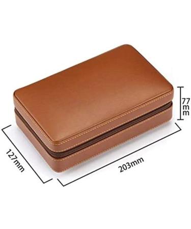 Cigar Boxs Humidors Cigar Humidor Portable Cecigar Humidor Box Travel Leather Cigar Case Storage 4 Cigars Box Humidor Humidifier Decobox - Buy Online on GoSupps.com