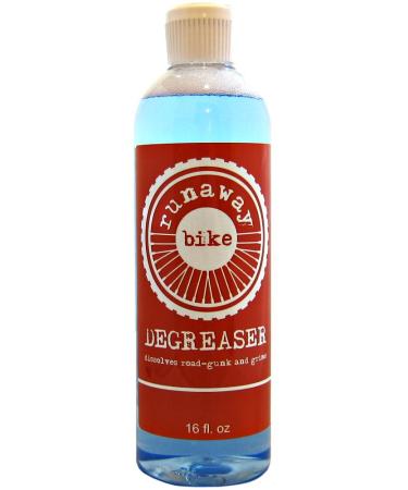 Runaway Bike DEGREASER. A Low-Odor, bio-Friendly degreaser formulated for use in Bike Chain Cleaner and scrubbing Tools.