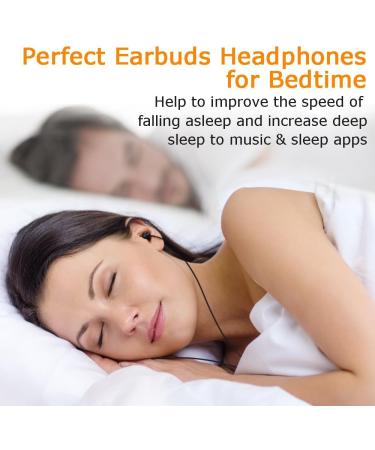 Maxrock Sleeping Headphones - Ultra Comfortable In-Ear Earplugs with Microphone & Volume Control for Sleep Travel Insomnia & Meditation - Noise Suppression Black - Buy Online on GoSupps.com