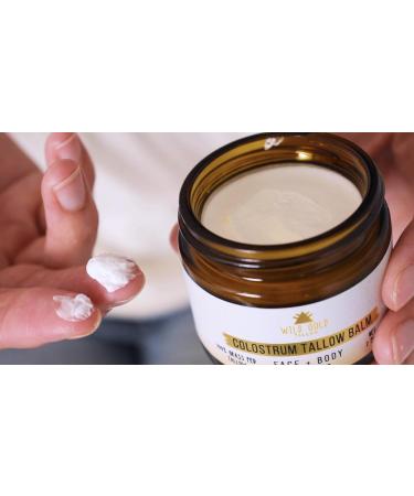 100% Grass Fed Tallow Balm with Colostrum & Emu Oil - Handmade Whipped Beef Tallow for Face and Body Sensitive Skin Tallow Moisturizer made with True First Colostrum (Unscented) Unscented 2 Ounce (Pack of 1) - Buy Online on GoSupps.com