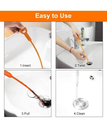 8PC Pipe Dredging Brush Bathroom Hair Sewer Sink Cleaning Pipe Dredger Drain Cleaner Hook Dredging Floor Hair Remover Toilet Tool (Color : A Blue) - Buy Online on GoSupps.com