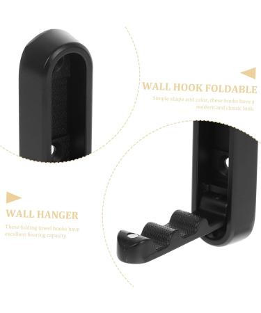 Alipis 2pcs Hidden Handle Hook Folding Clothes Rack Collapsible Wall Hook Folding Wall Hanger Jacket Towel - Buy Online on GoSupps.com