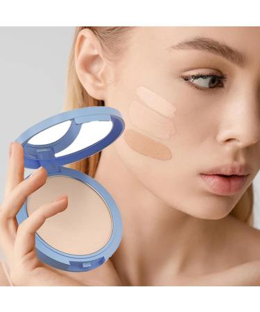 Pressed powder setting powder Matte Oil Control Face Powder Silky Matte Light Beauty Powder Makeup Face Powder Matte Oil Control Nude Makeup Pressed Powder Foundation - Buy Online on GoSupps.com