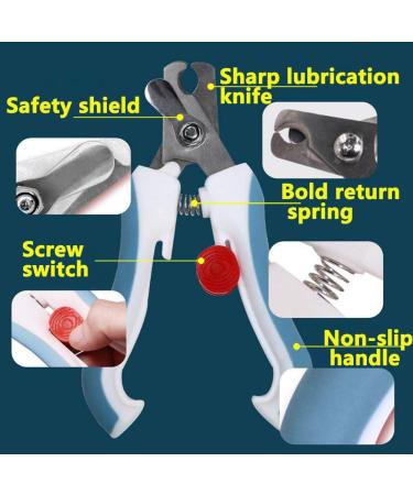 OMEM Bird Nail Clippers with Grinding Nail Tool Parrot Claw Care Budgies Sunbirds Cockatiel Pet Nail Scissors (S Blue) S Blue - Buy Online on GoSupps.com