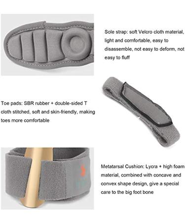 Bunion Corrector Toe Straightener | Adjustable Orthopedic Toe Separator for Hallux Valgus Relief - Buy Online on GoSupps.com