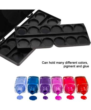  Wytino Nail Art Palettes 24 Grid Watercolor Pigment Color Mixing Palettes Manicure Drawing Tray (Black) - Buy Online on GoSupps.com