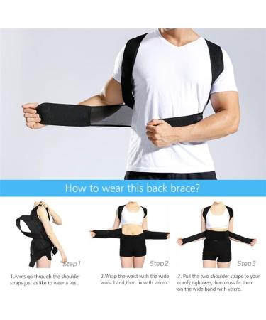 Back Waist Posture Adjustable Belt Trainer Small Lumbar Brace & Spine Support Vest for Adults - Buy Online on GoSupps.com