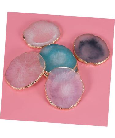  ULDIGI Cosmetic Nail Polish Dongles Golden Edge Nail Holder Mixing Dongles Dongle Makeup Tray Resin Pads Reconcile Eyeshadow - Buy Online on GoSupps.com