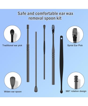 Buy Hronta Electric Ear Wax Removal Kit - Safe & Effective Ear Cleaning with 4 Pressure Modes - Includes Light & Ear Scoop - International Shipping Available - Buy Online on GoSupps.com