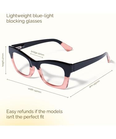 CCVOO 6 Pack Oprah Style Reading Glasses - Blue Light Blocking Square Readers for Women & Men (A1 Mix 0.75) | International Shipping - Buy Online on GoSupps.com
